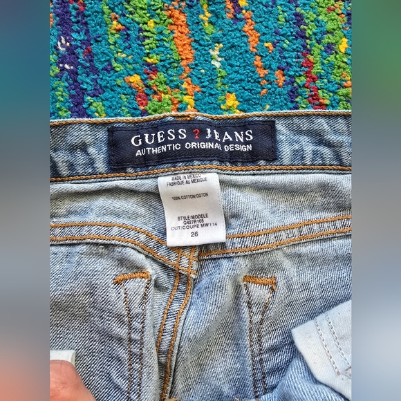 Vintage GUESS Women's Light Blue Jeans Bootcut Siz3 26 X‎ 32L - Picture 7 of 10